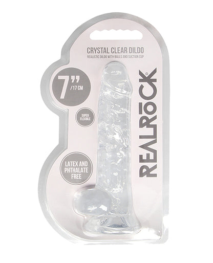 Shots Realrock Realistic Crystal Clear Dildo W/balls Shots America LLC