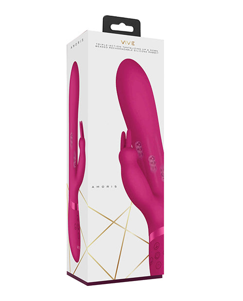 Shots Vive Amoris Stimulating Beads Rabbit - Pink Shots America LLC vibrators