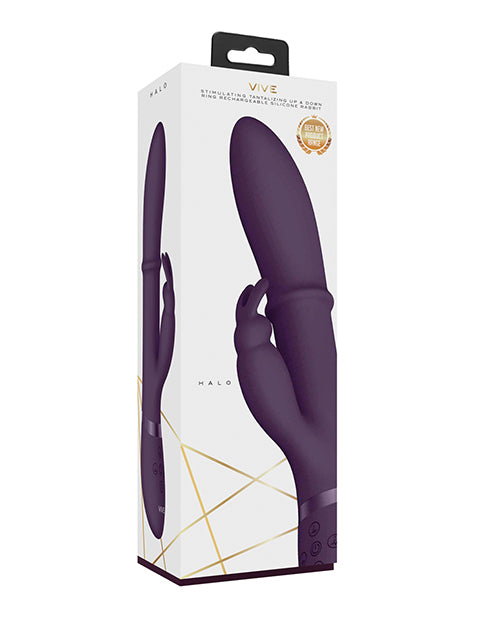 Shots Vive Halo Up & Down Ring G-Spot Rabbit - Purple Shots America LLC vibrators