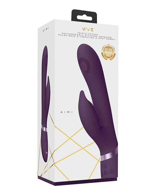 Shots Vive Aimi Pulse G-Spot Rabbit - Purple Shots America LLC vibrators
