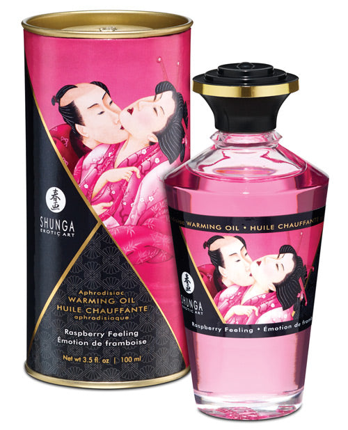 Shunga Warming Oil - 3.5 Oz Midnight Sorbet Shunga