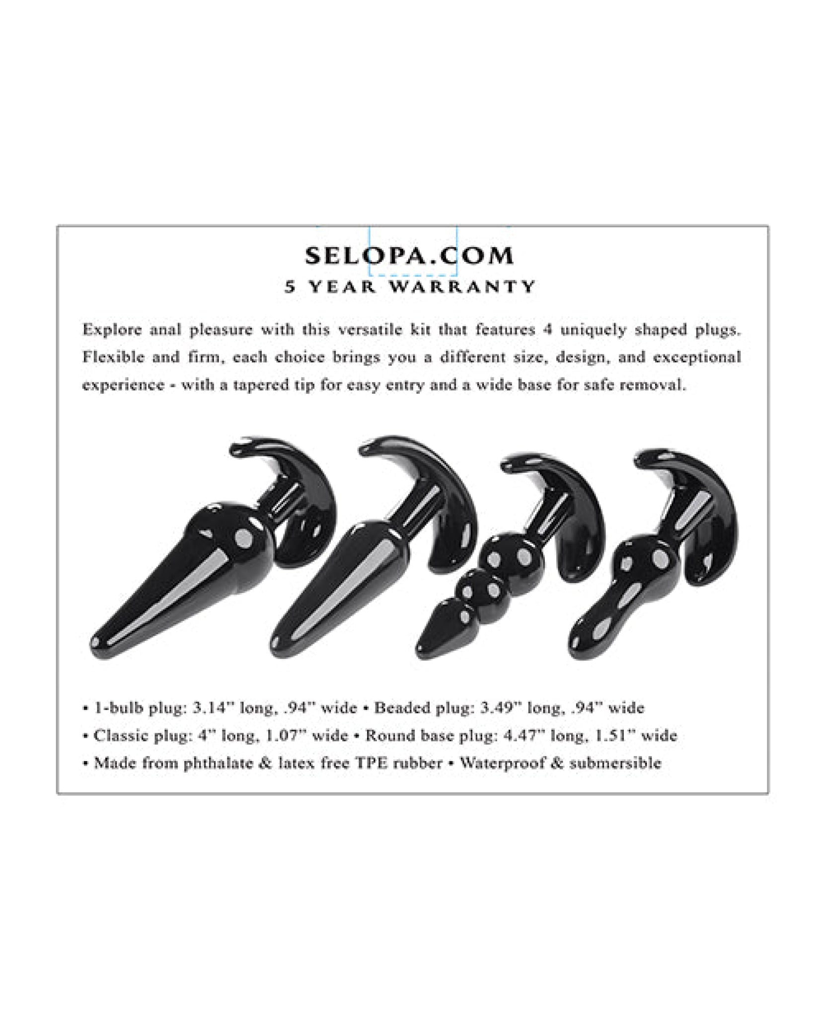 Selopa Intro To Plugs - Black Selopa