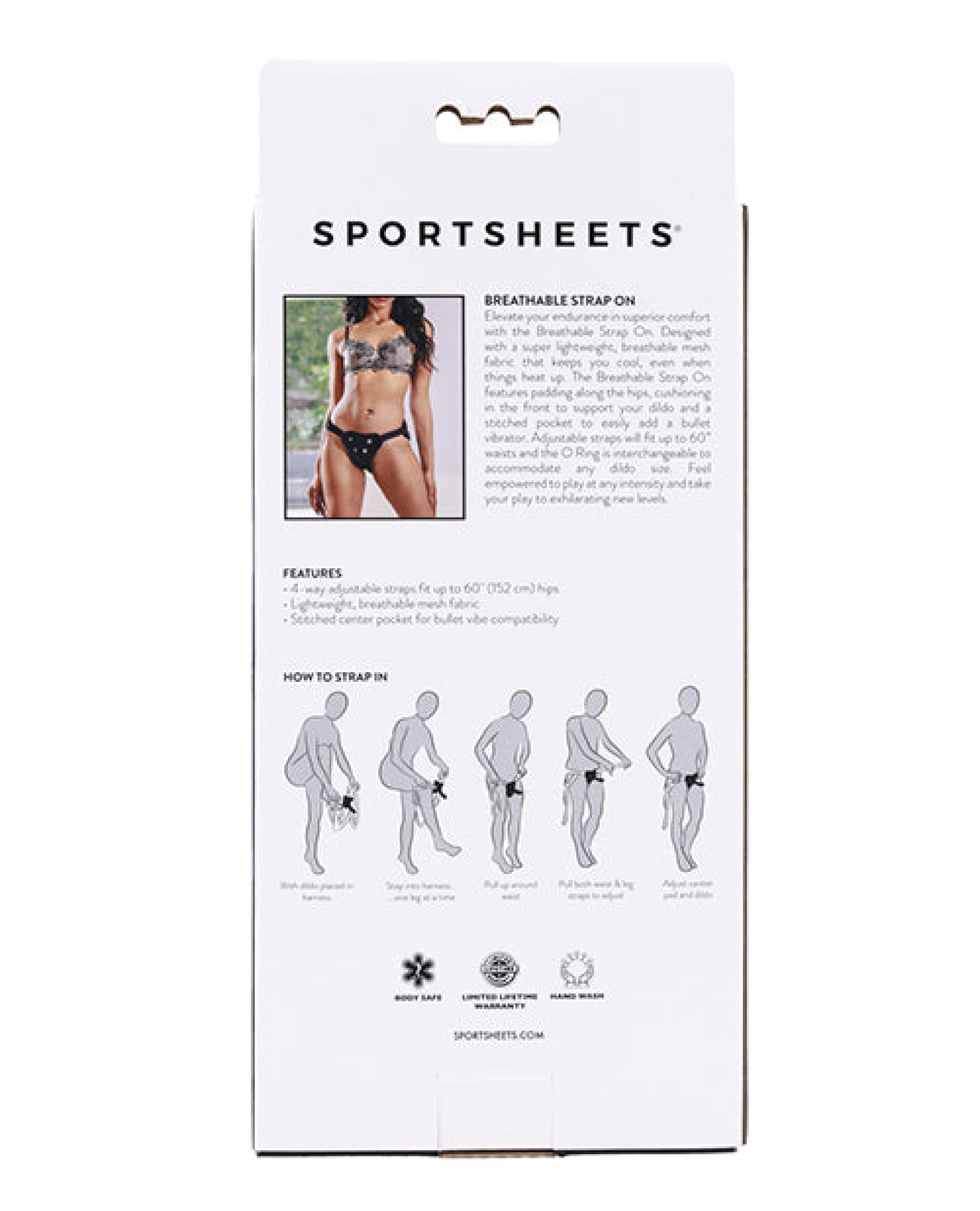 Sportsheets Breathable Mesh Strap-On - Black Sportsheets International