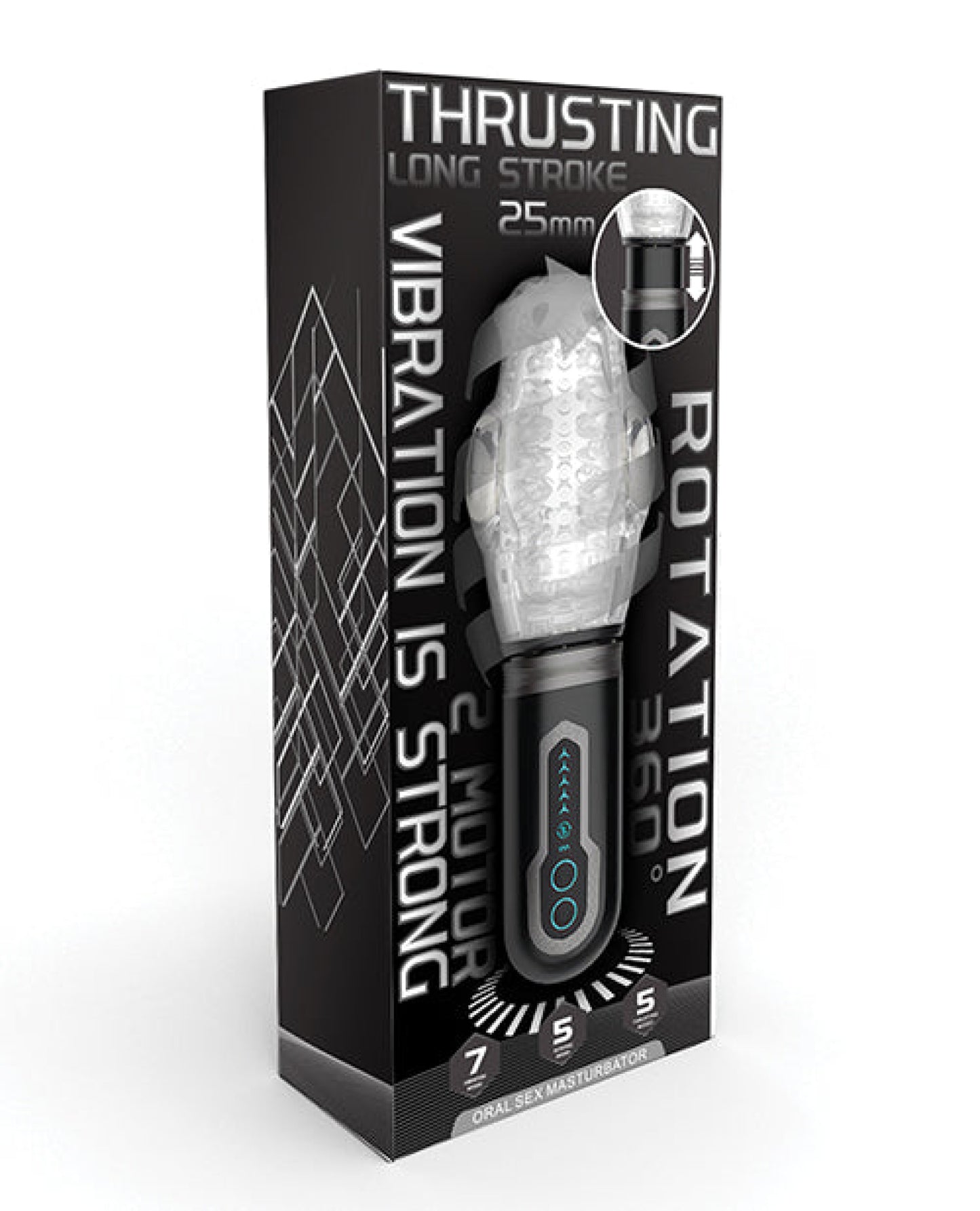 Male Rose 2 Thrusting Rotator - Black Secwell