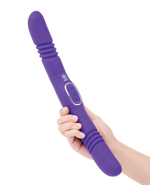 Together Double Delight Double-Ended Vibrating & Thrusting Vibrator - Purple Electric Eel INC