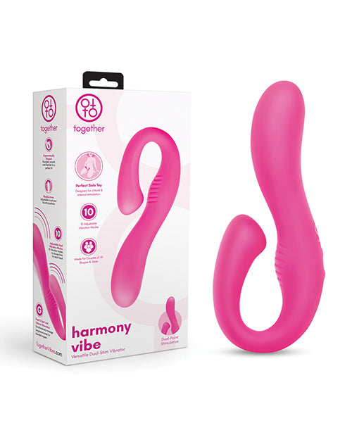 Together Harmony Vibe Versatile Dual-Stim Vibrator - Pink Electric Eel INC