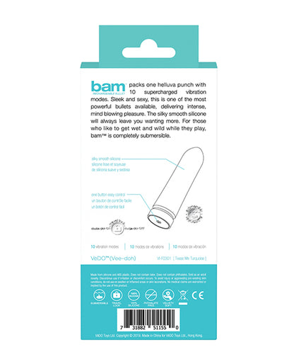 Vedo Bam Rechargeable Bullet Savvy Co.