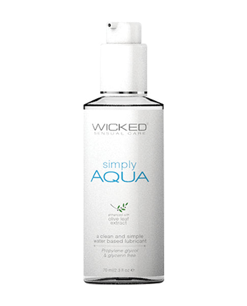 Wicked Sensual Care Simply Aqua Water Based Lubricant - JLD Wicked Sensual Care Simply Aqua Water Based Lubricant - JLD