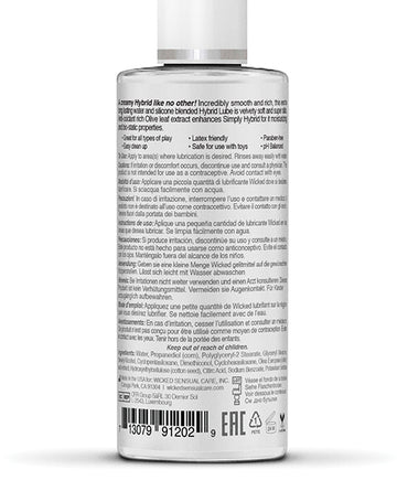 Wicked Sensual Care Simply Hybrid Lubricant Wicked Sensual Care
