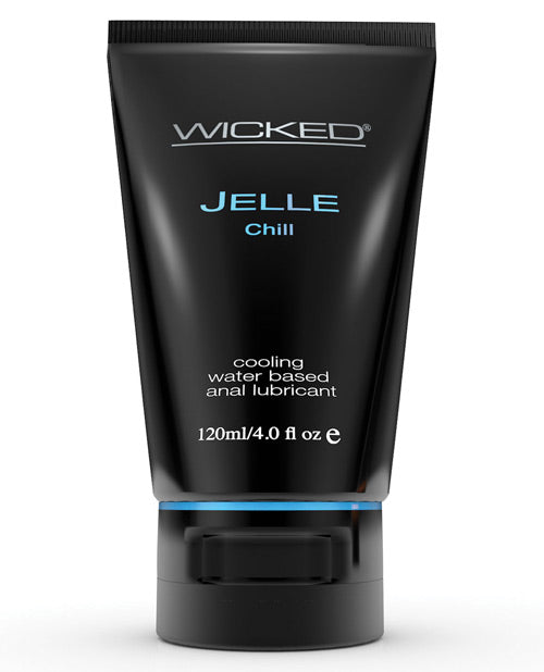 Wicked Sensual Care Jelle Chill Water Based Anal Gel Lubricant - 4 oz Wicked Sensual Care