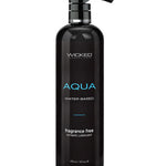 Wicked Sensual Care Aqua Waterbased Lubricant - 16 oz Fragrance Free Wicked Sensual Care