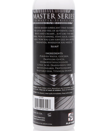 Master Series Jizz Unscented Lube - 8 Oz Master Series
