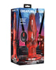 Creature Cocks Hell-Wolf Thrusting & Vibrating Silicone Dildo - Black/Red Xr LLC