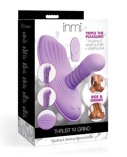 Inmi Thrust N' Grind Thrusting & Vibrating Silicone Grinder - Purple Xr LLC