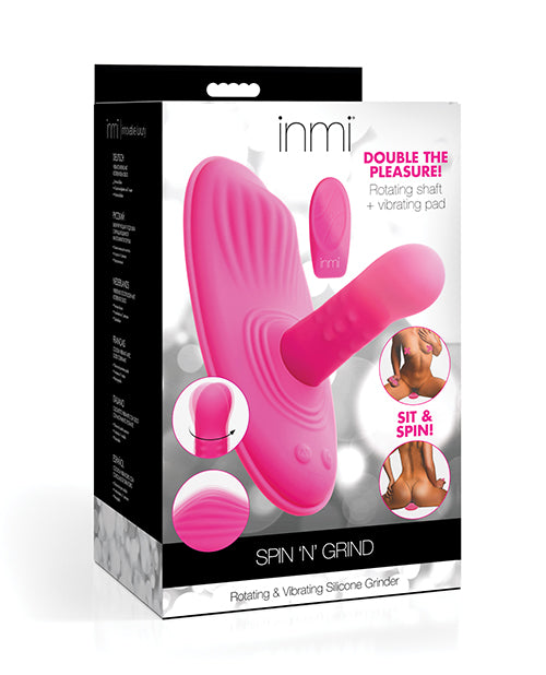 Inmi Spin N' Grind Rotating & Vibrating Silicone Grinder - Pink Xr LLC