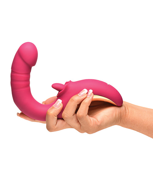 Lickgasm Tease & Please Thrusting & Licking Vibrator - Pink Xr LLC