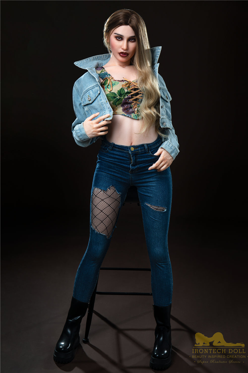 Pearl 168cm(5ft6) A-Cup Silicone Love Doll - Irontech Doll® - side view