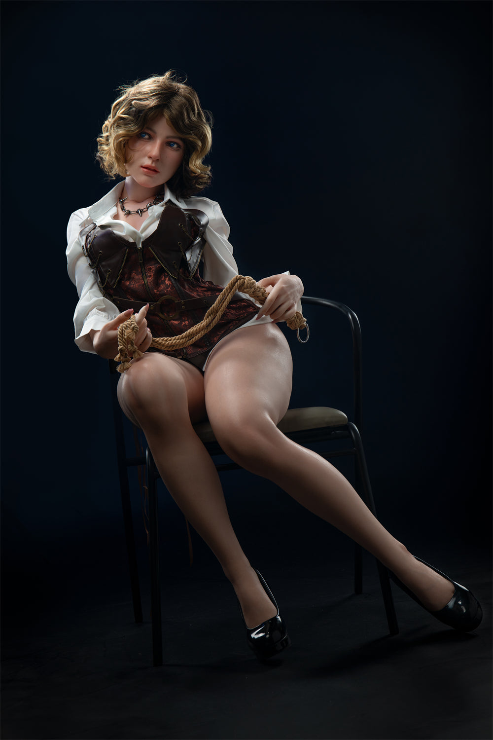 Fenny short hair 153cm(5ft) E-Cup Silicone Sex Doll - Irontech Doll® - side view