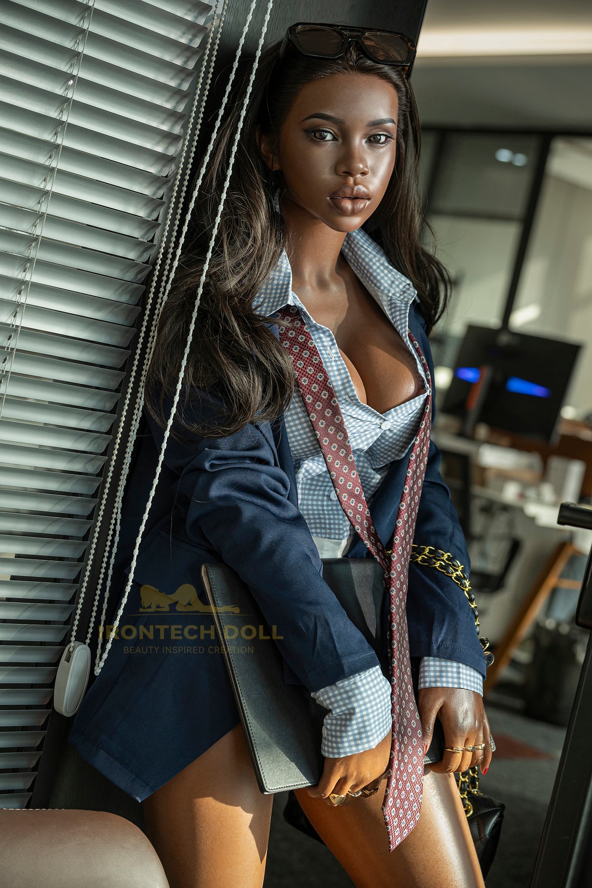 Black Penny ROSmax head 161cm(5ft28) F-Cup Sexy Silicone Love Doll - Super Realistic Series - Irontech Doll® - photo 6
