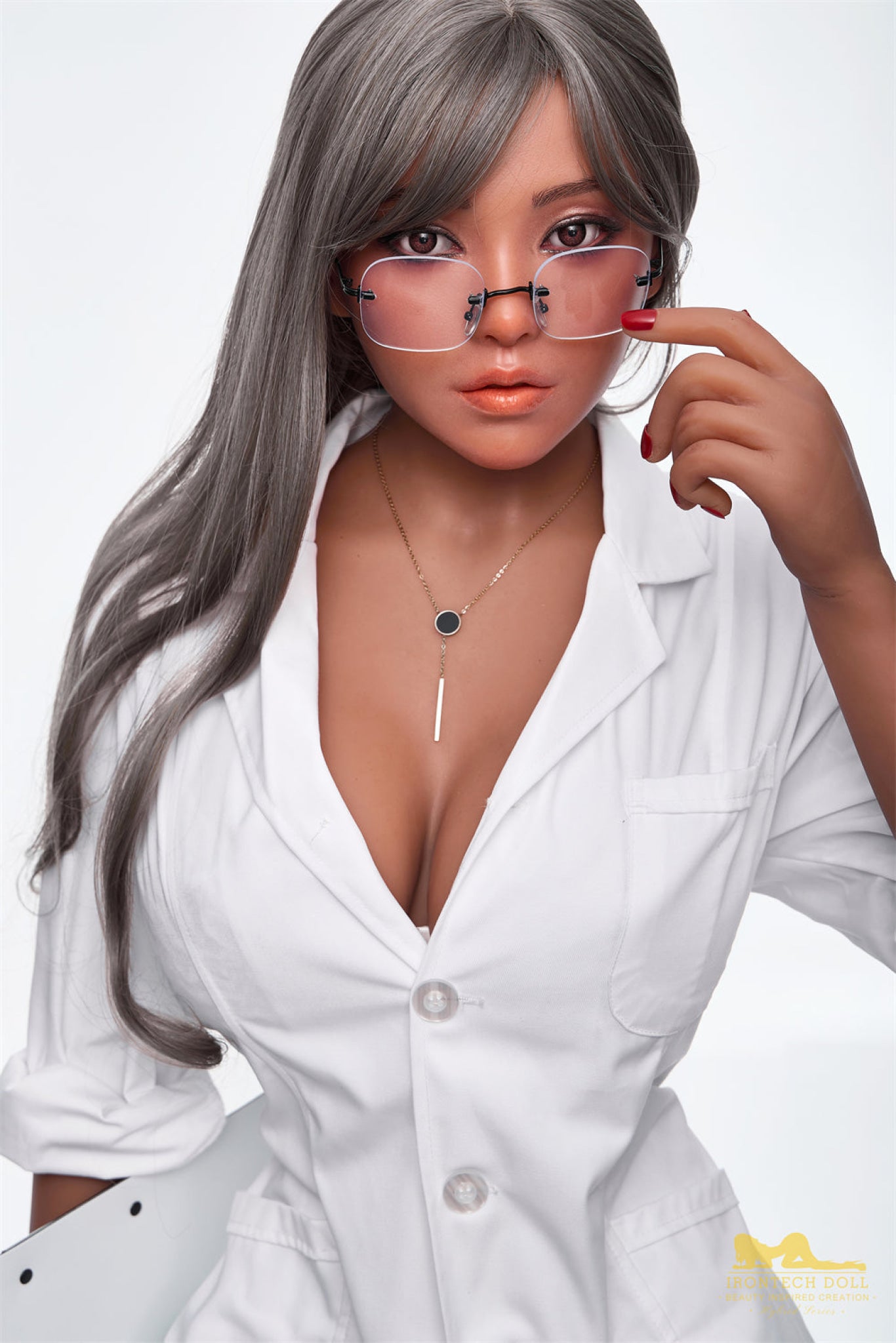 Eileen Dark Tanned Realistic Silicone Head + TPE Body - IronTech Doll® Irontech Doll®