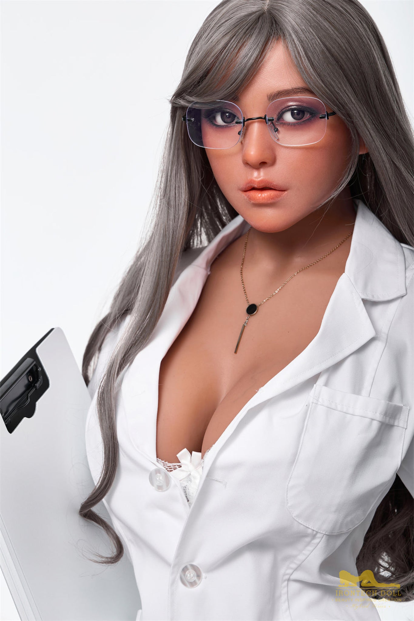 Eileen Dark Tanned Realistic Silicone Head + TPE Body - IronTech Doll® Irontech Doll®