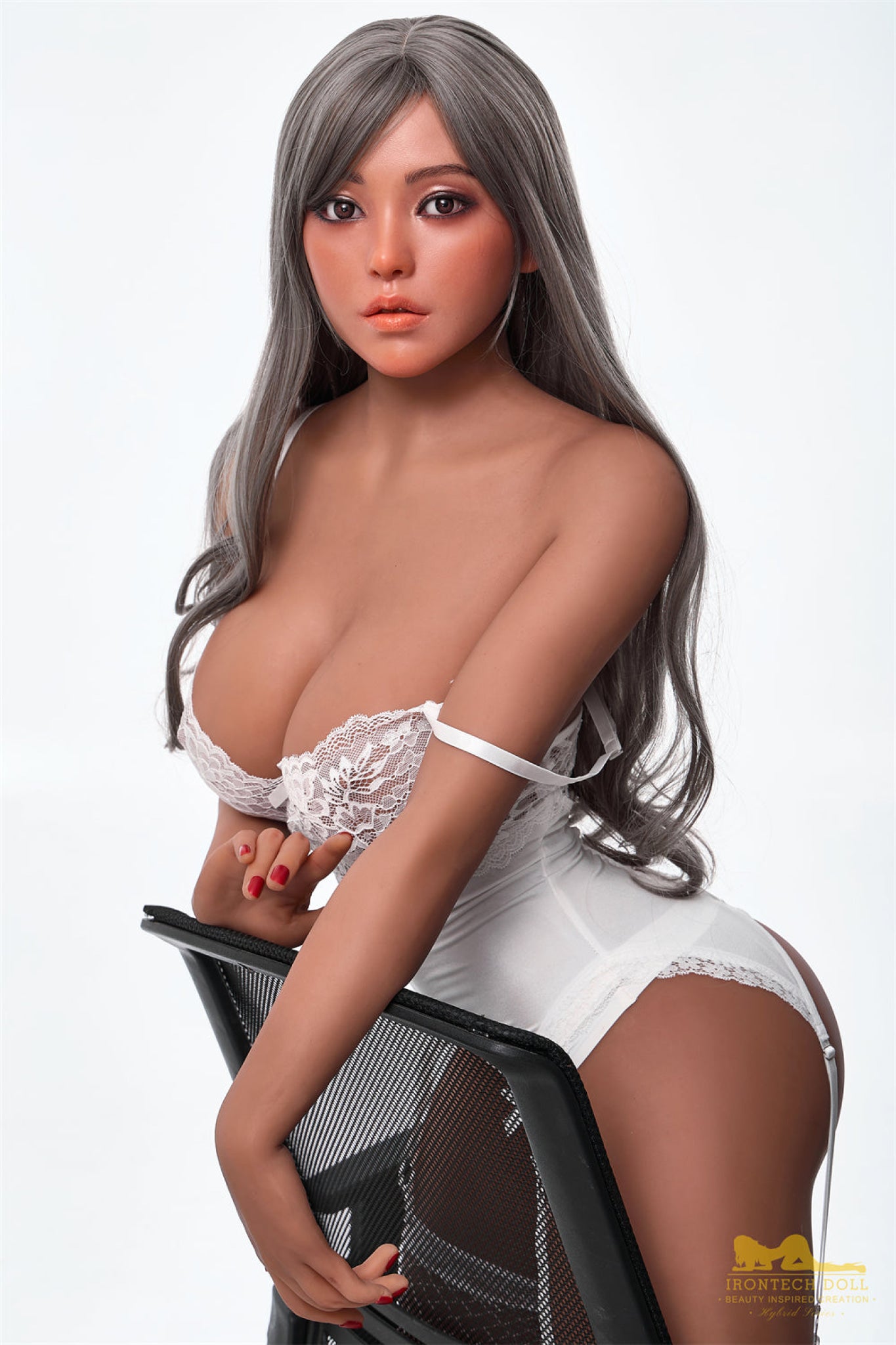 Eileen Dark Tanned Realistic Silicone Head + TPE Body - IronTech Doll® Irontech Doll®