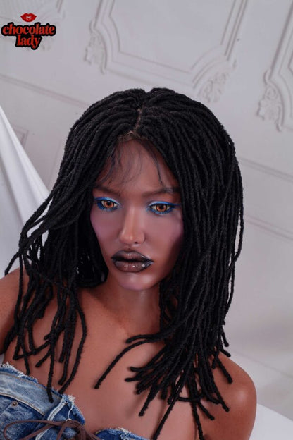 Roxy 140cm AA-Cup Silicone Sex Doll - Chocolate Lady Doll