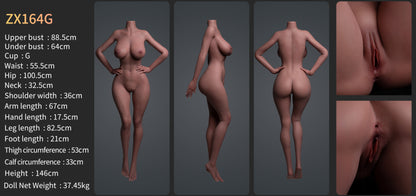 Olivia Premium Silicone Head (Movable Jaw) + SLE Body Sex Doll - ZELEX® [USA & CANADA STOCK] ZELEX® SLE Collection