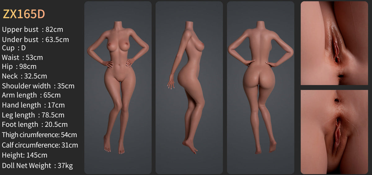 Hannah Premium Silicone Head (Movable Jaw) + SLE Body Sex Doll - ZELEX® [USA & CANADA STOCK] ZELEX® SLE Collection