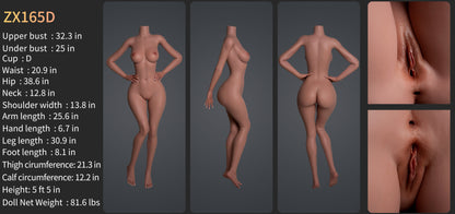 Natalie Premium Silicone Head (Movable Jaw) + SLE Body Sex Doll - ZELEX® [USA & CANADA STOCK] ZELEX® SLE Collection