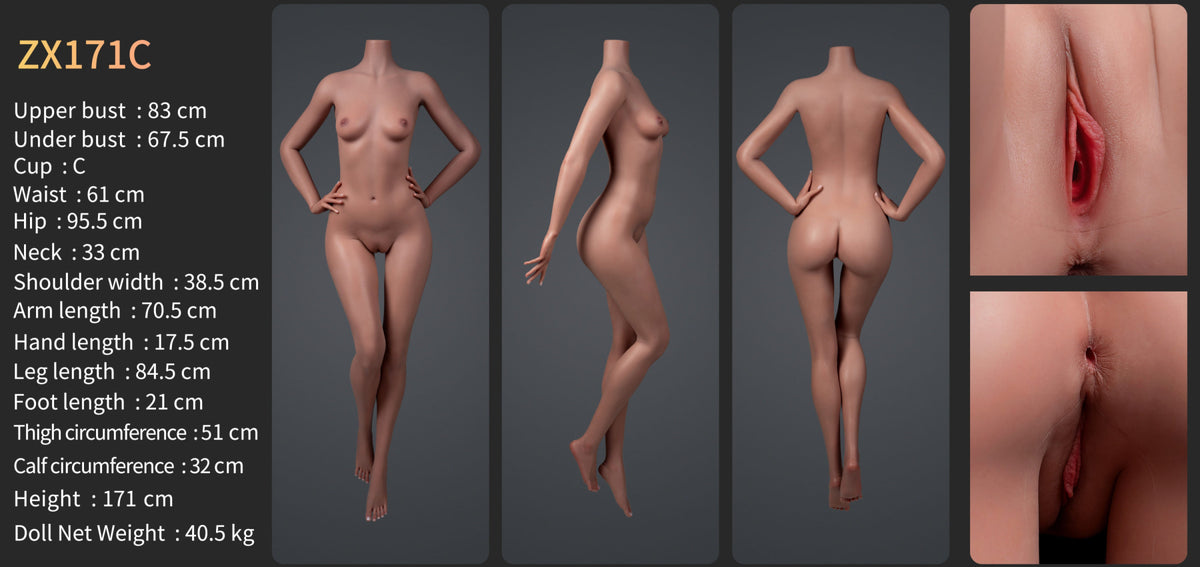 Madison Premium Silicone Head (Movable Jaw) + SLE Body Sex Doll - ZELEX® [USA & CANADA STOCK] ZELEX® SLE Collection