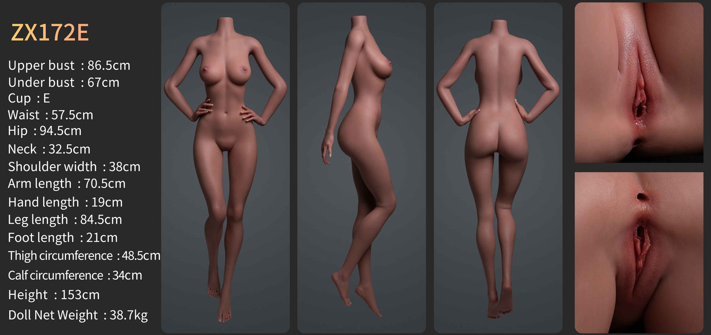 Hazel Premium Silicone Head (Movable Jaw) + SLE Body Sex Doll - ZELEX® [USA & CANADA STOCK] ZELEX® SLE Collection