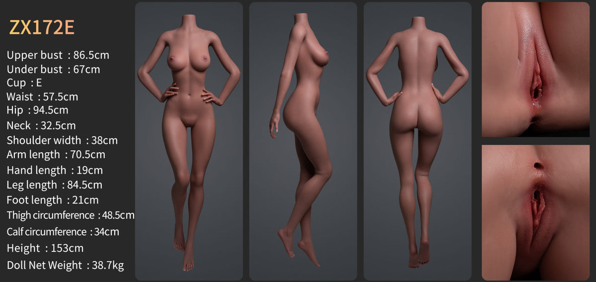Halsey Premium Silicone Head (Movable Jaw) + SLE Body Sex Doll - ZELEX® [USA & CANADA STOCK] ZELEX® SLE Collection