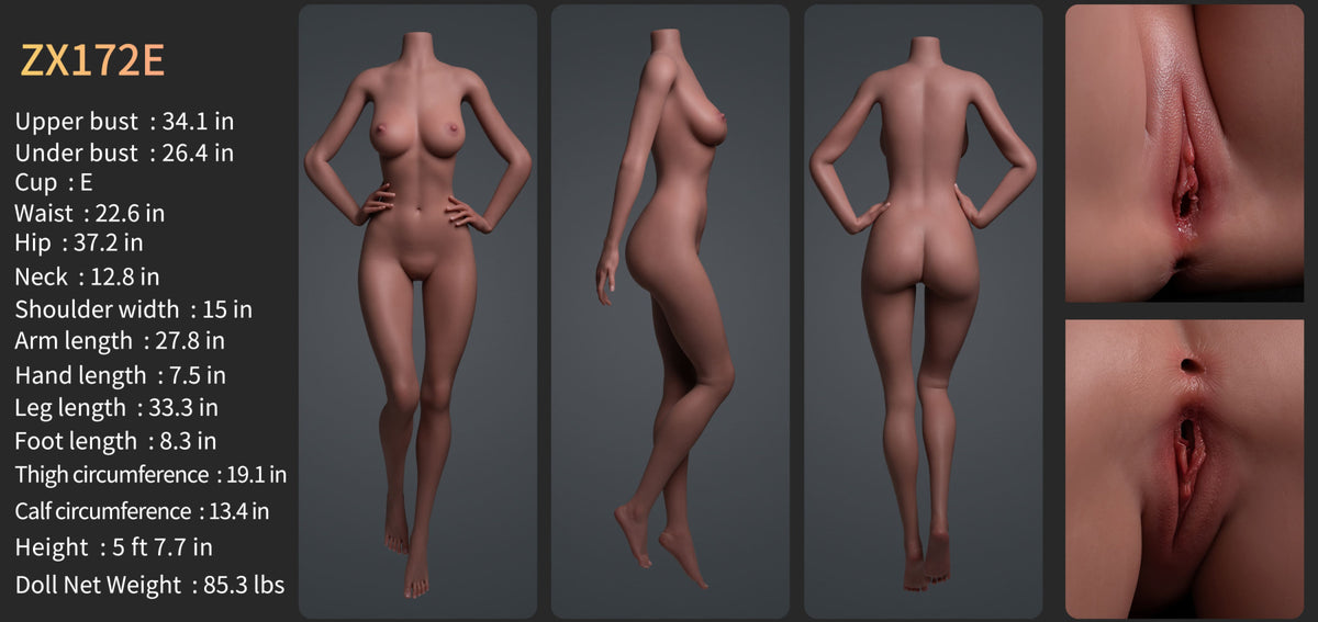 Alexandra Premium Silicone Head (Movable Jaw) + SLE Body Sex Doll - ZELEX® [USA & CANADA STOCK] ZELEX® SLE Collection