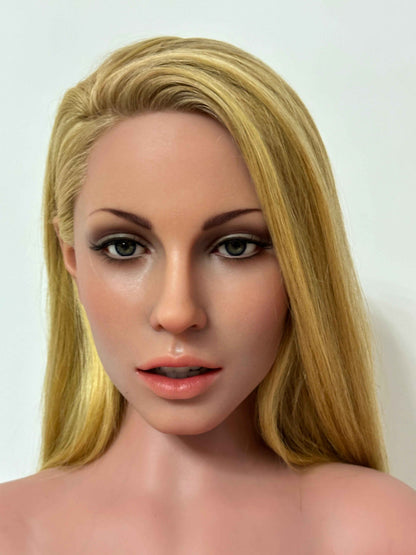 Janett Premium Silicone Head (Movable Jaw + Implanted Hair) + SLE Body Sex Doll - ZELEX® [USA STOCK] ZELEX® SLE Collection