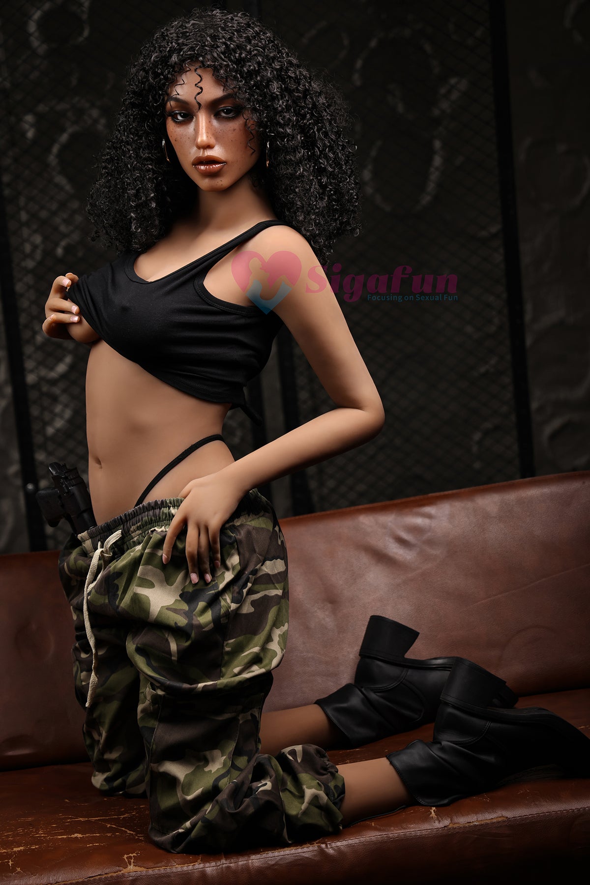 SG4 163cm(5ft4) C-Cup TPE Sex Doll - Dark Tanned - Sigafun