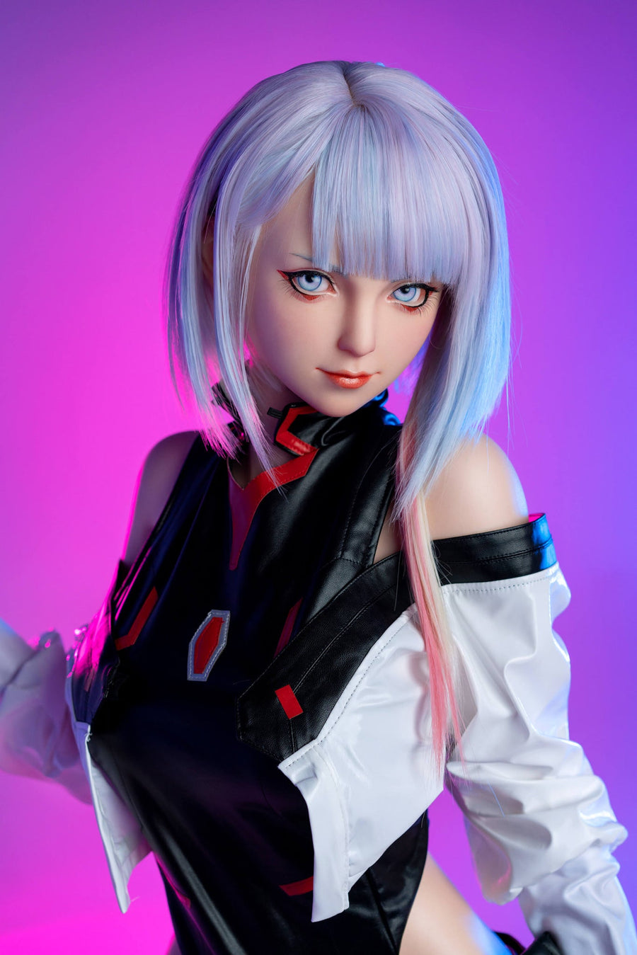 Lucy anime doll by Game Lady with silver hair