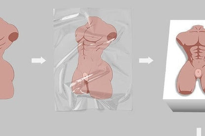 Mark Pro (No Penis) 15.0kg (33.1lb) Wheat Skin TPE Male Sex Torso - TANTALY