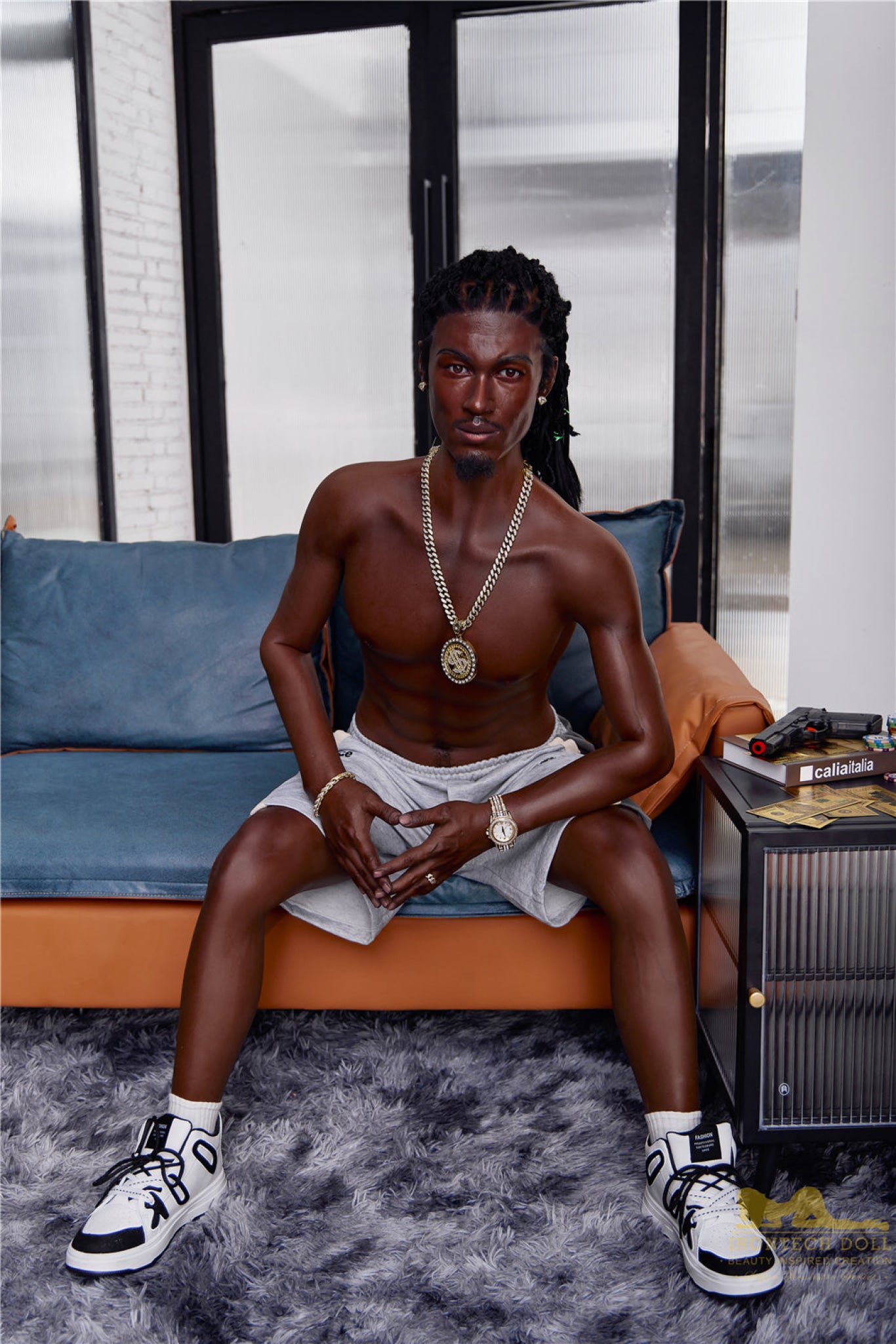 Bill Ebony Silicone Male Sex Doll - IronTech Doll® Irontech Doll®