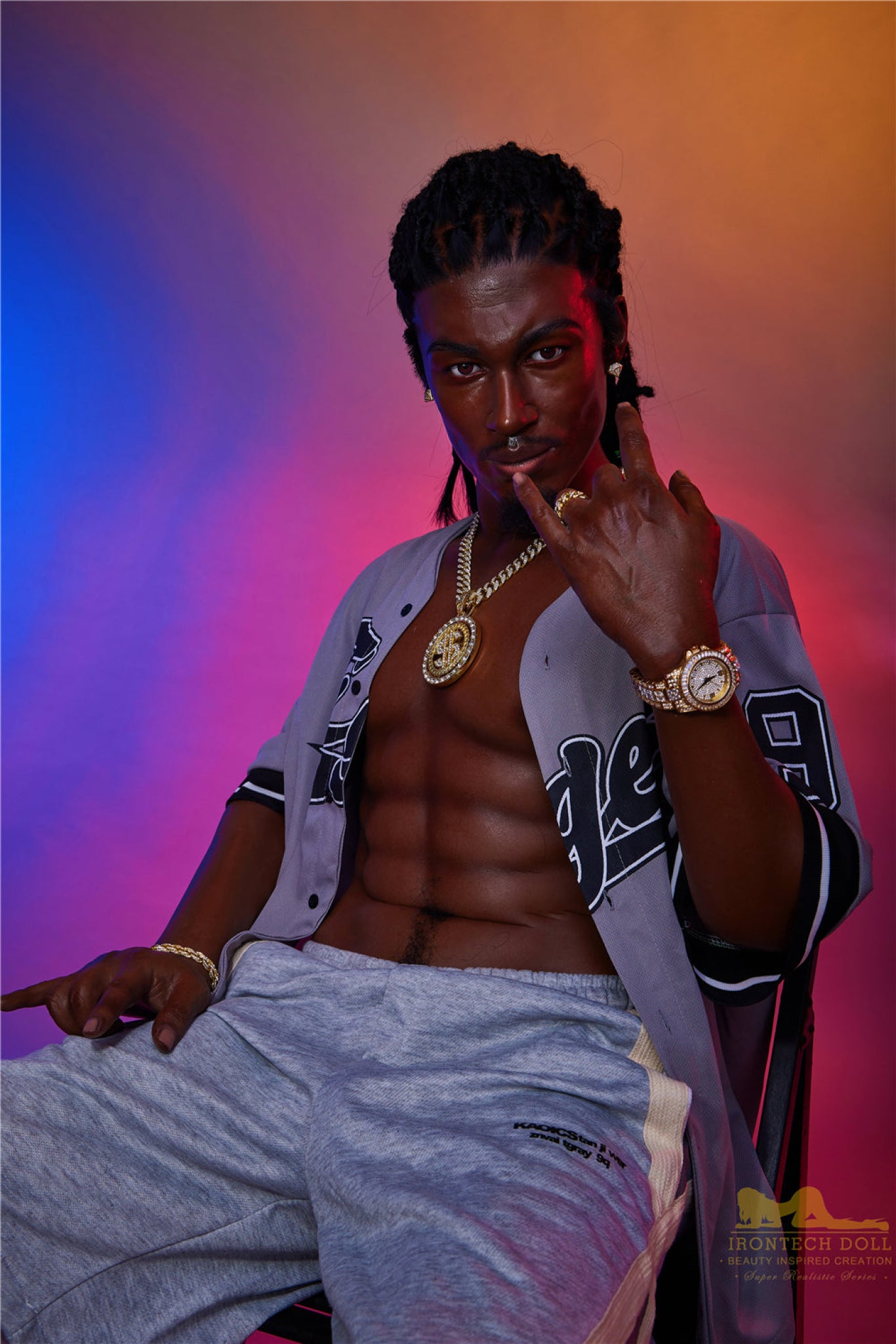 Bill Ebony Silicone Male Sex Doll - IronTech Doll® Irontech Doll®