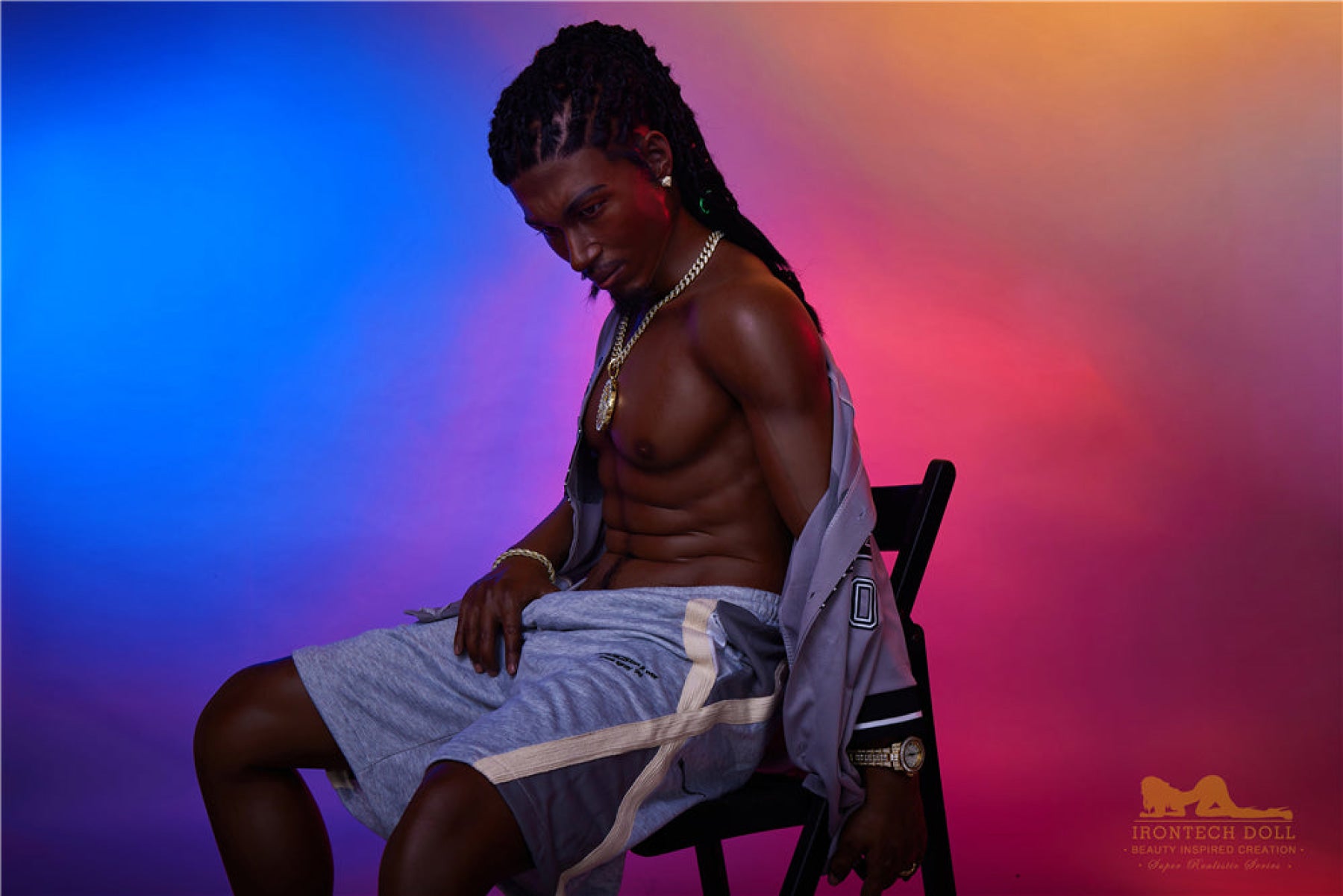 Bill Ebony Silicone Male Sex Doll - IronTech Doll® Irontech Doll®