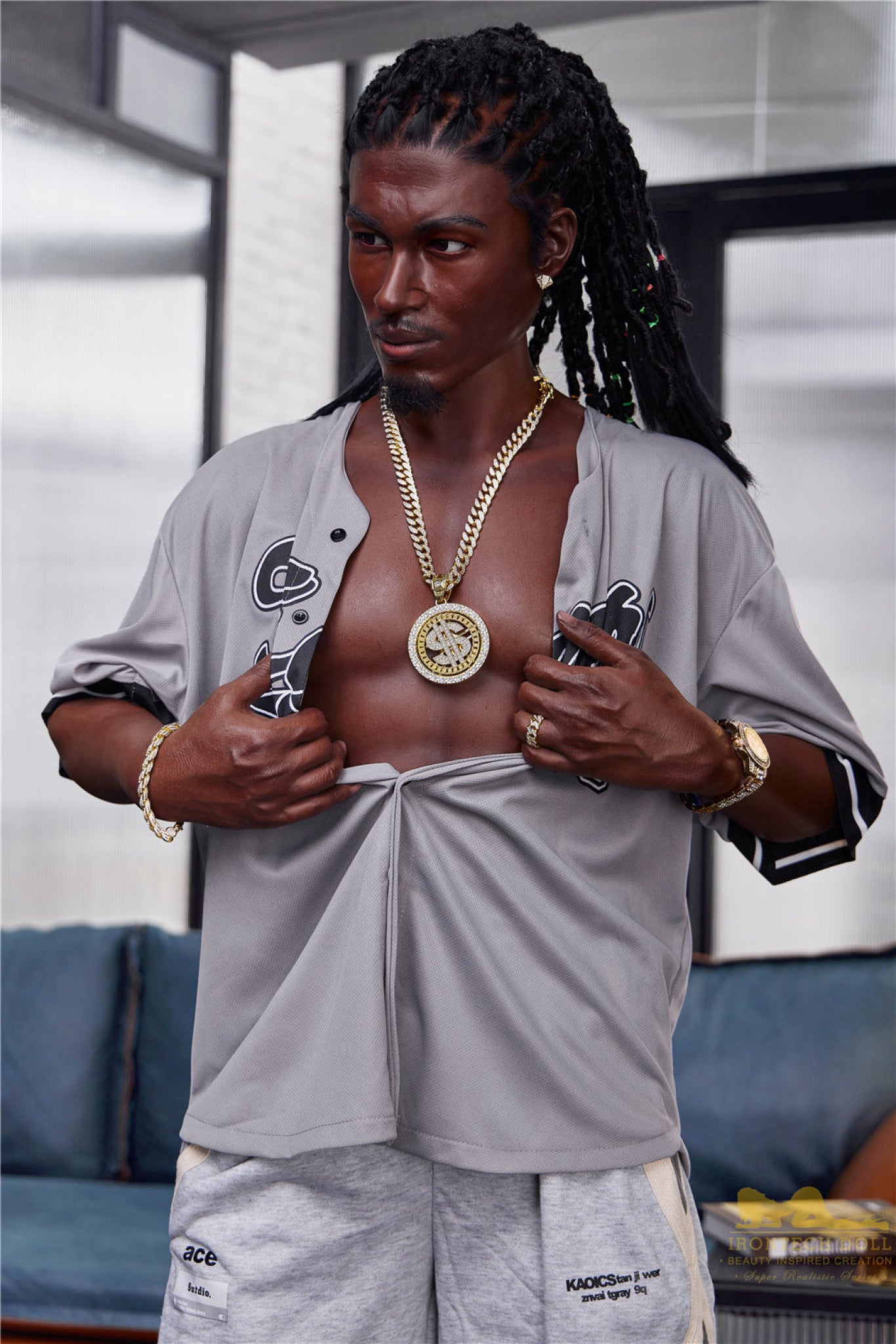 Bill Ebony Silicone Male Sex Doll - IronTech Doll® Irontech Doll®