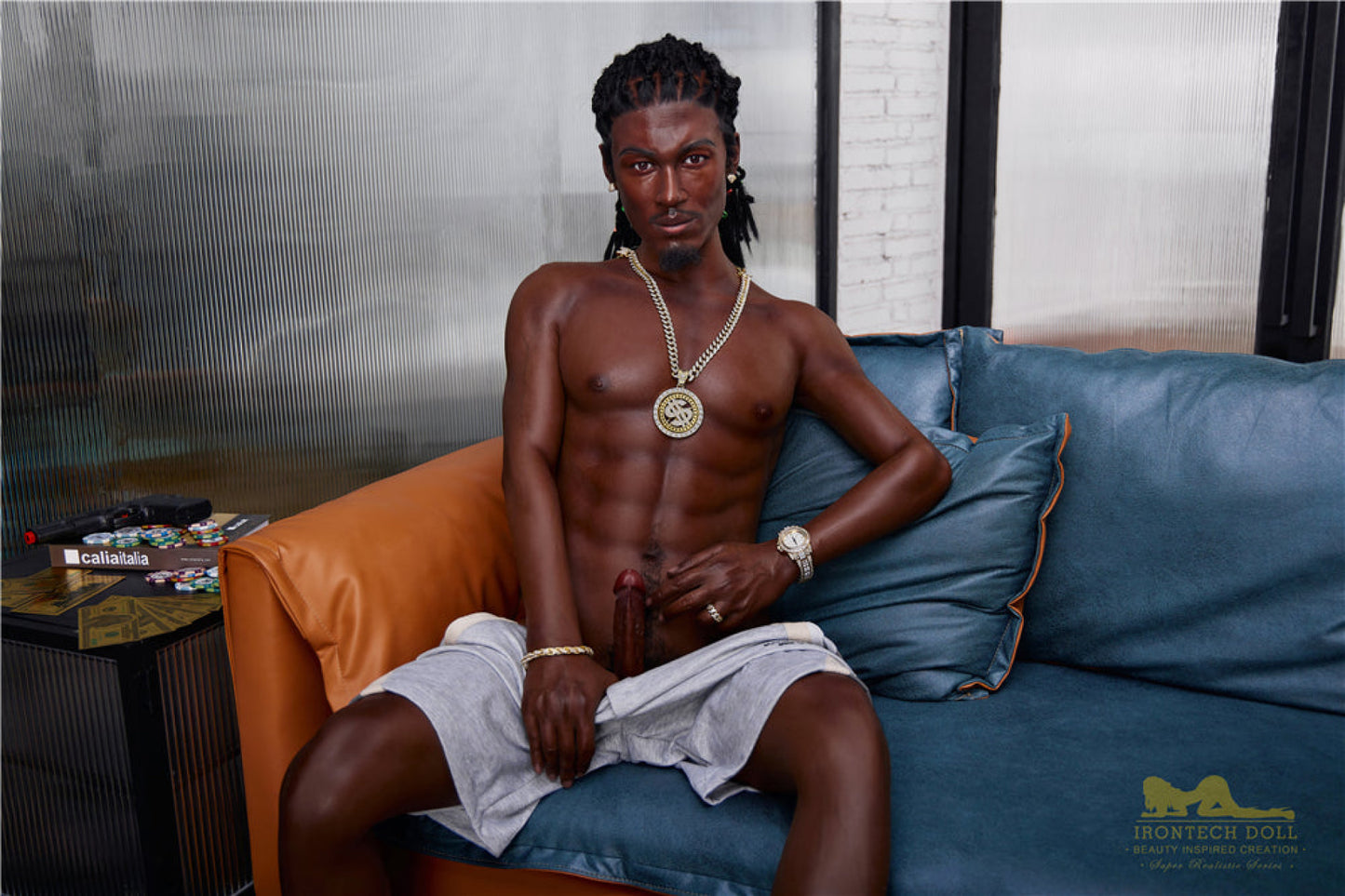 Bill Ebony Silicone Male Sex Doll - IronTech Doll® Irontech Doll®