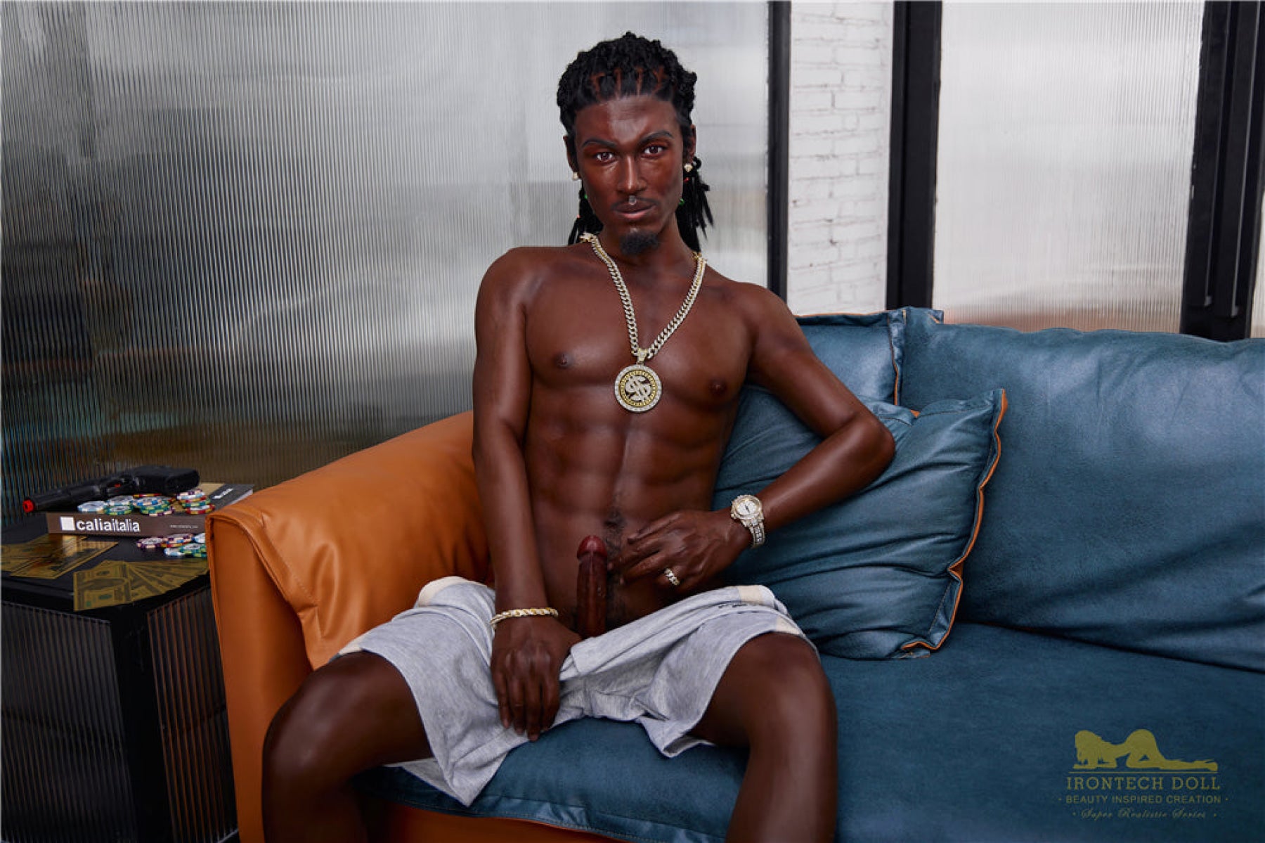 Bill Ebony Silicone Male Sex Doll - IronTech Doll® Irontech Doll®