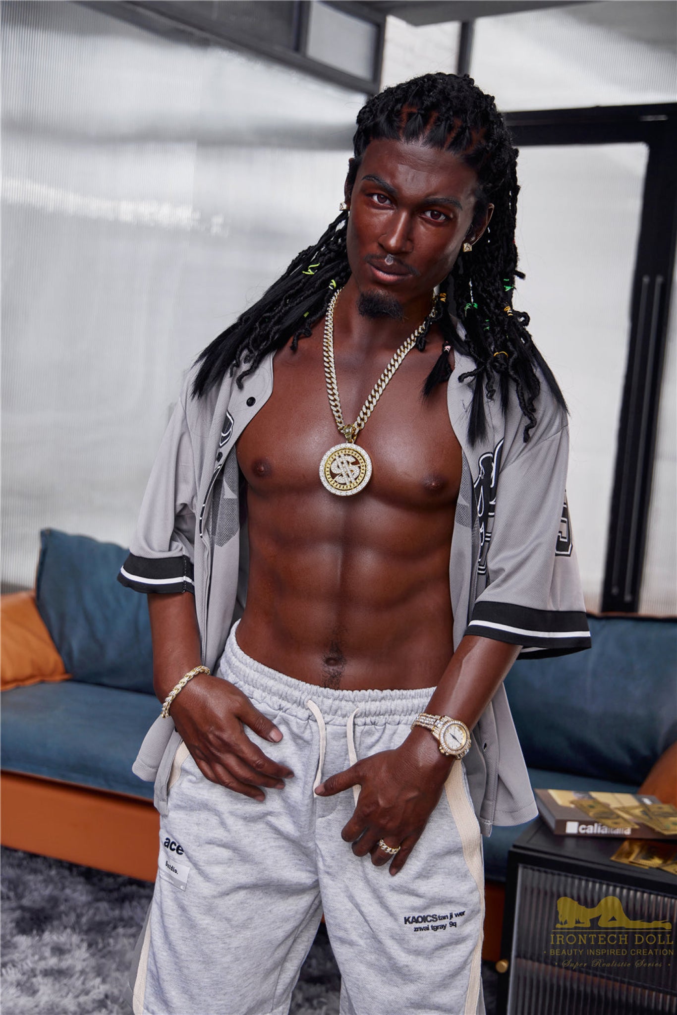 Bill Ebony Silicone Male Sex Doll - IronTech Doll® Irontech Doll®