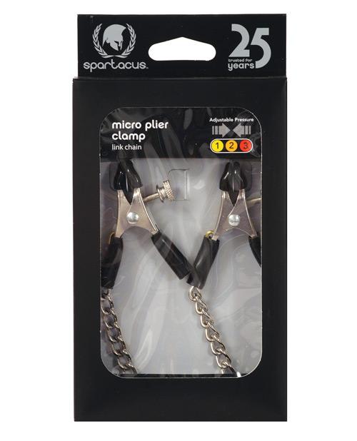 Spartacus Adjustable Micro Plier Nipple Clamps W-link Chain Spartacus
