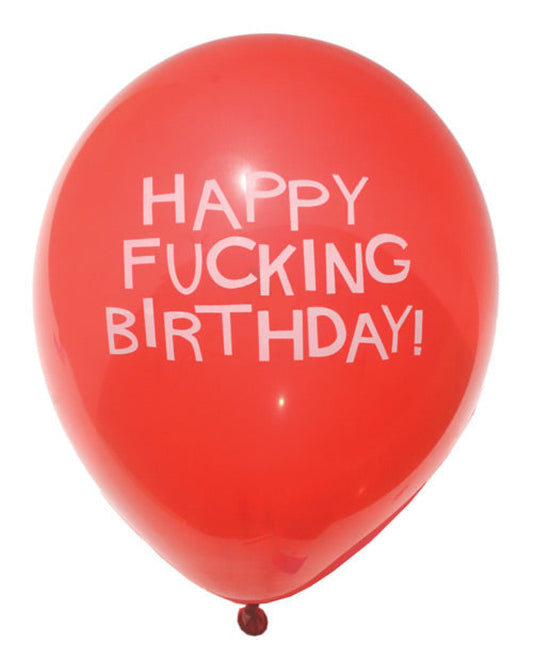 11" Happy Fucking Birthday Balloons - Bag Of 8 Little Genie 1657