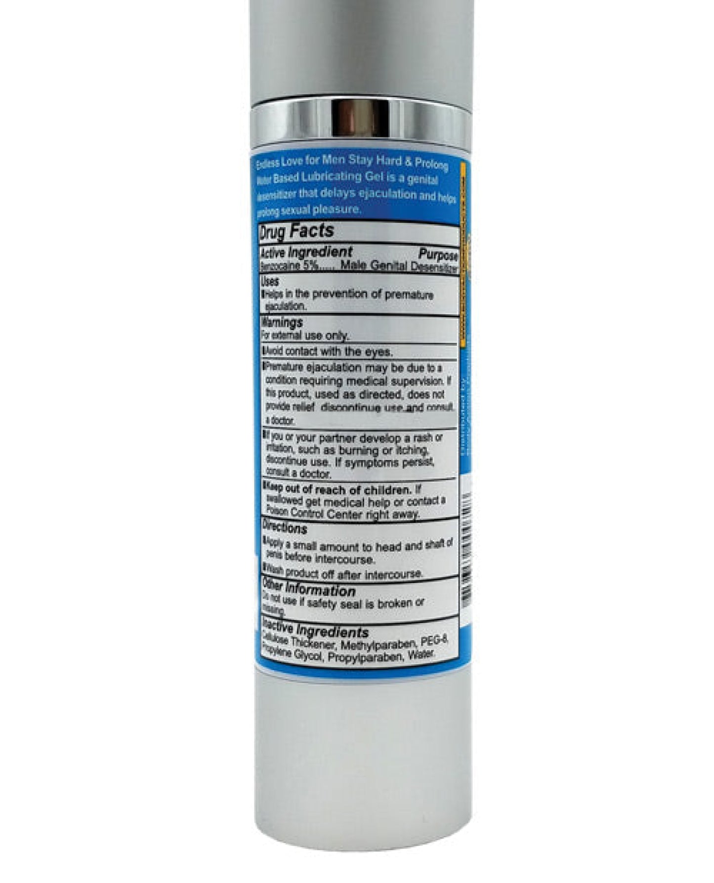 Endless Love For Men Stayhard & Prolong Lubricant - 1.7 Oz Body Action