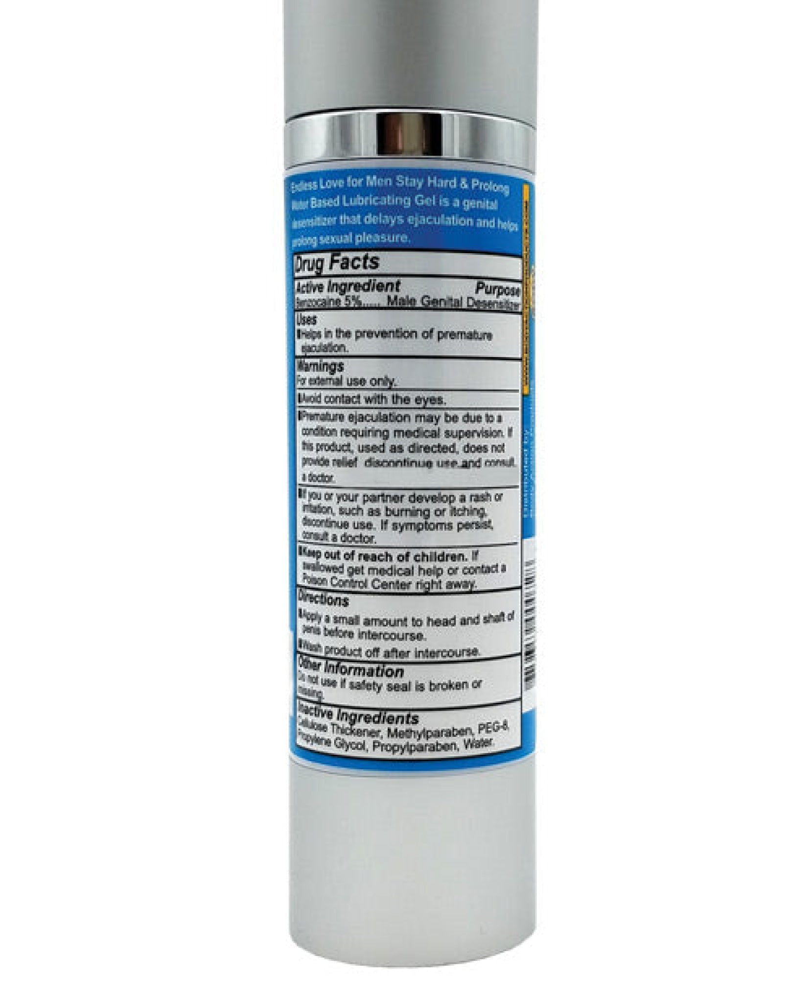 Endless Love For Men Stayhard & Prolong Lubricant - 1.7 Oz Body Action