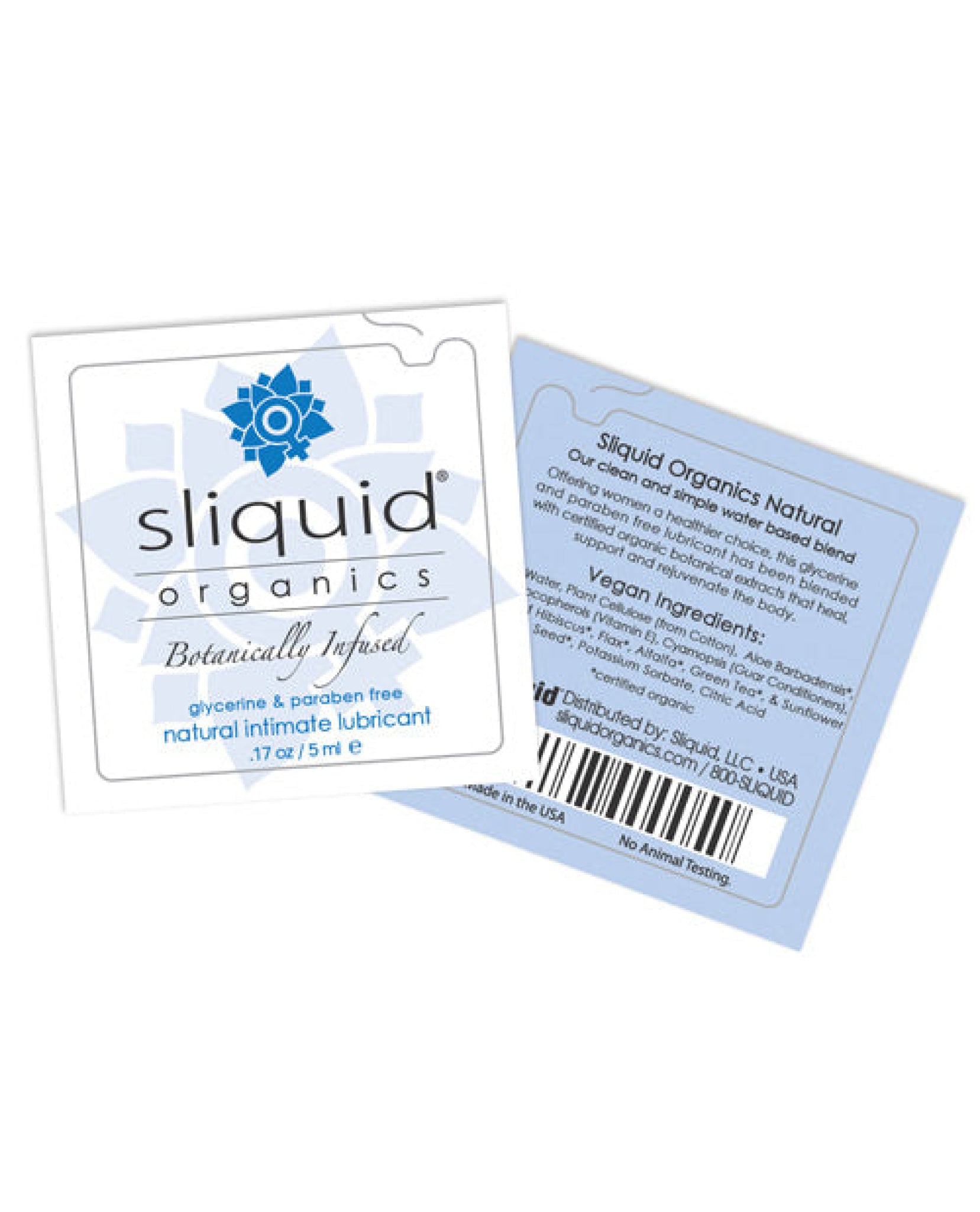Sliquid Organics Natural Intimate Lubricant - .17 Oz Pillow Sliquid